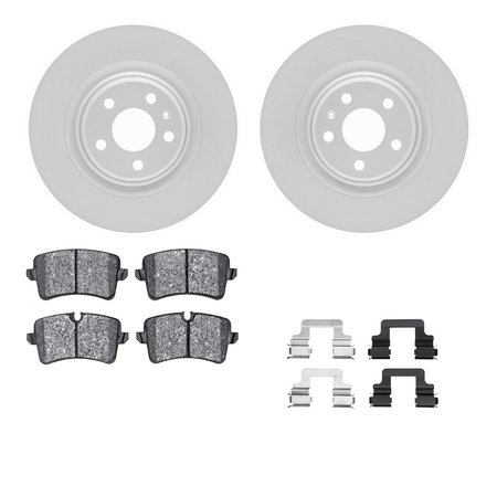 4612-73046, Geospec Rotors With 5000 Euro Ceramic Brake Pads Includes Hardware,  Silver